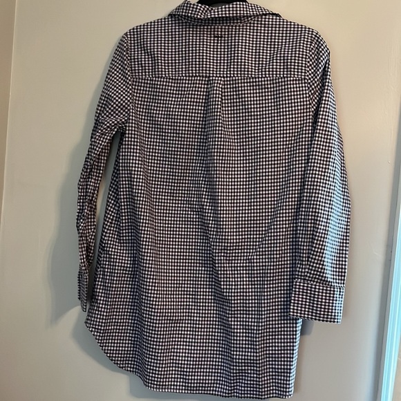 NWOT tyler böe Chatham Check Teri Top Lavender Size M - Picture 4 of 14